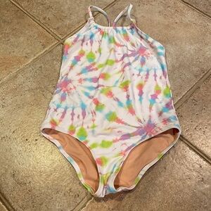 Crewcuts Rainbow Tie Dye Bathing Suit Size 10